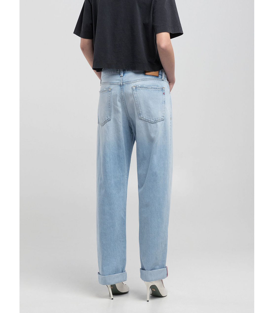 リラックスボーイフィットAUBRYテンセルコットンデニム 詳細画像 スーパーライトブルー 2